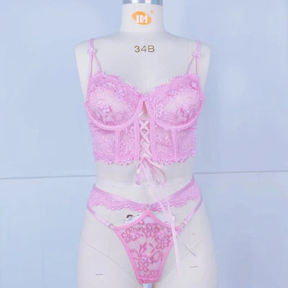 Toucheart Sexy Lingerie Strap Underwire Lace Bra For Women Sexy