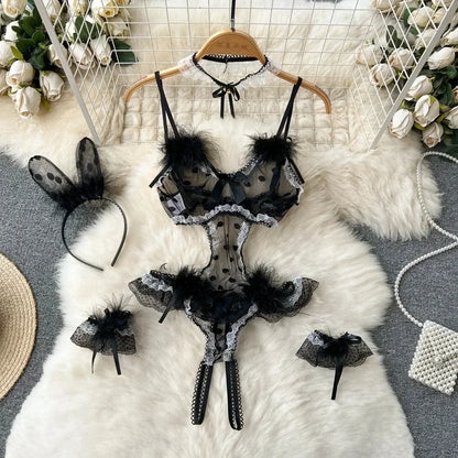 Tornova Sexy Uniform Lingerie Set