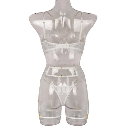 Sexy Lingerie Classic Bandage Bra Garters Thongs Push Up Brassiere