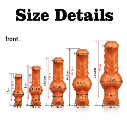 Silicone Dog Dildo Soft Big ButtPlug Stimulation Animal Dildo