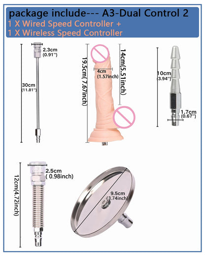 ROUGH BEAST Powerful Quiet Sex Machine with Attachments