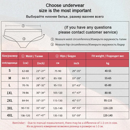 S-4XL Plus Size 3Pcs Lace Panties for Women Underwear