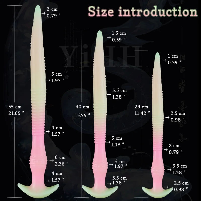 Luminous Animal Colourful Glowing Long Dildo