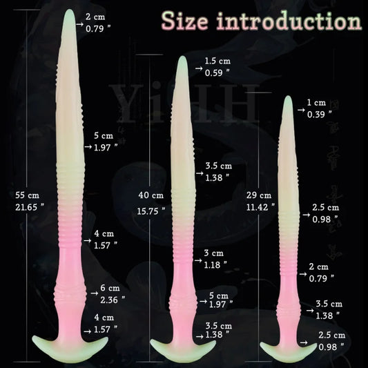 Luminous Animal Colourful Glowing Long Dildo