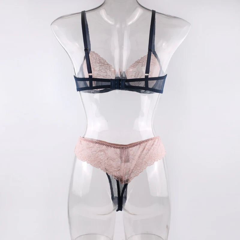 HIMEALAVO Sexy Lingerie Seamless Bra Sheer Lace