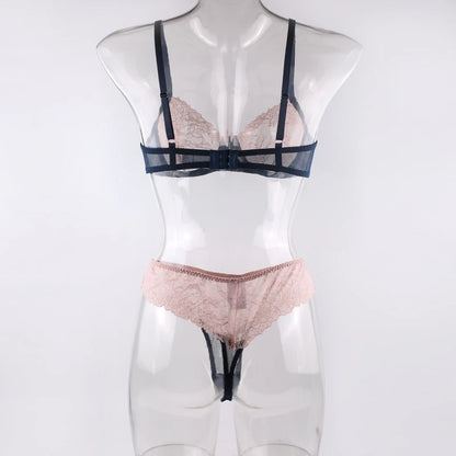 HIMEALAVO Sexy Lingerie Seamless Bra Sheer Lace
