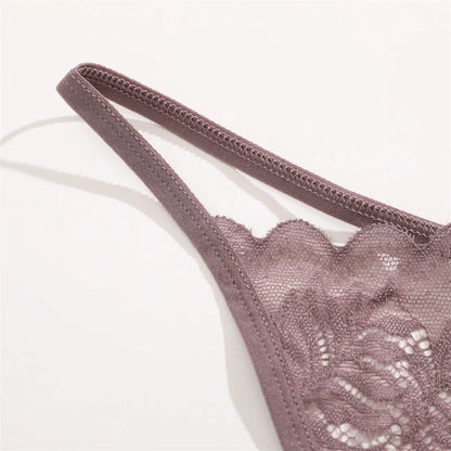 3Pcs/Set Women Sexy Thongs G-String Transparent Panties