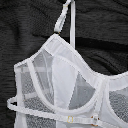 Lace Transparent Bodysuit Lingerie