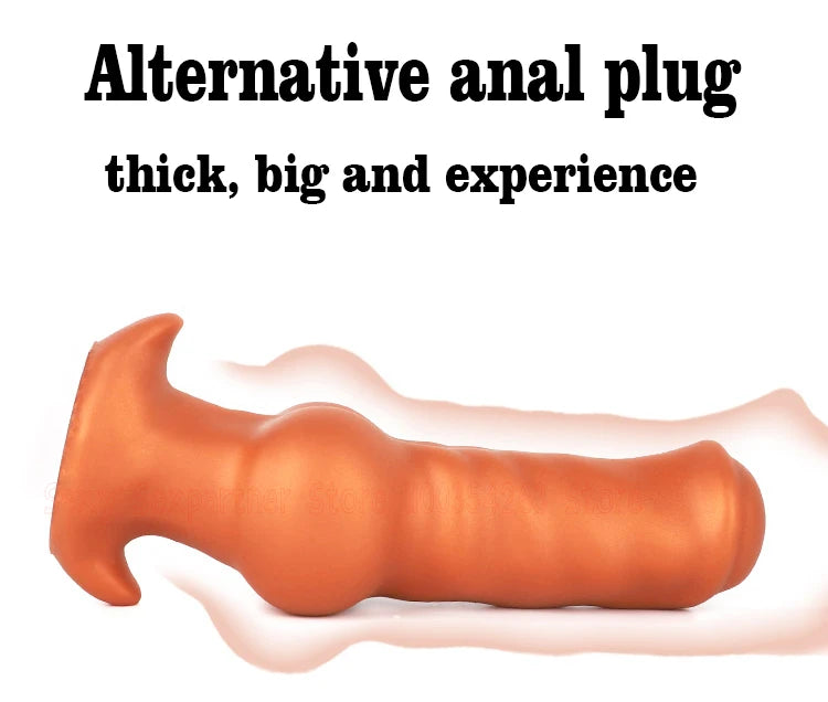 Silicone Dog Dildo Soft Big ButtPlug Stimulation Animal Dildo