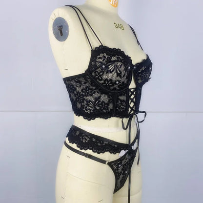 Toucheart Sexy Lingerie Strap Underwire Lace Bra For Women Sexy