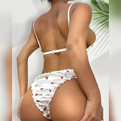 Soft  Satin Lingerie Set Sexy Women Underwear