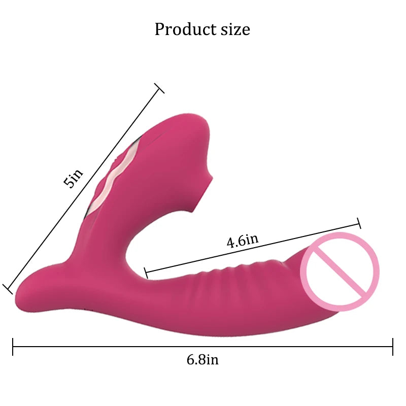 Sucking vibration 2-in-1 vibrator 10-speed oral sex 10-speed vibration