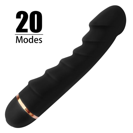 20 Modes Vibrator Soft Silicone Dildo Realistic Penis Strong Motor