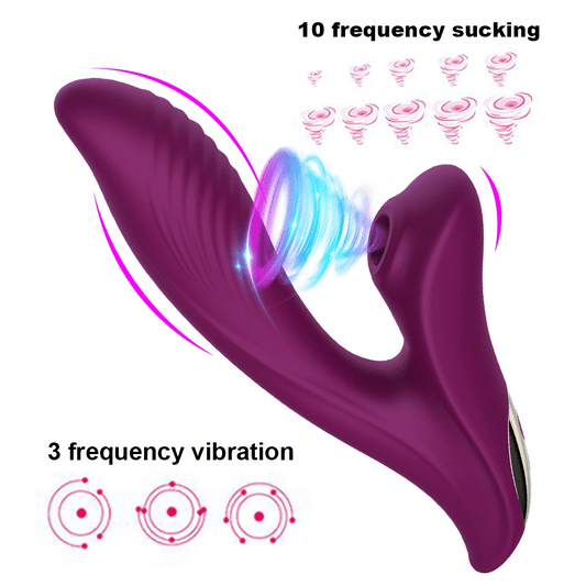 Vagina Sucking Vibrator 10 Speed Vibrating Oral Sex Suction Clitoris