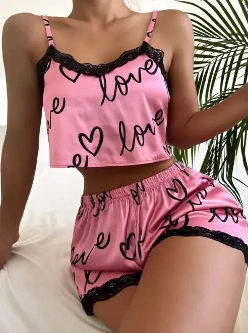 Women'S Pajama Shorts Suit Homewear