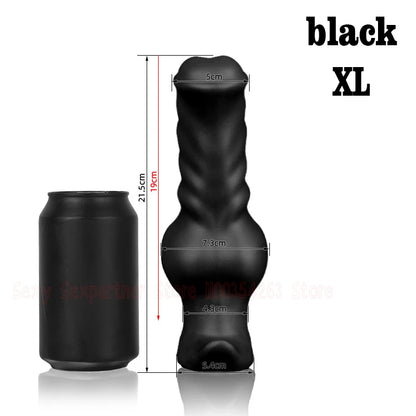 Silicone Dog Dildo Soft Big ButtPlug Stimulation Animal Dildo