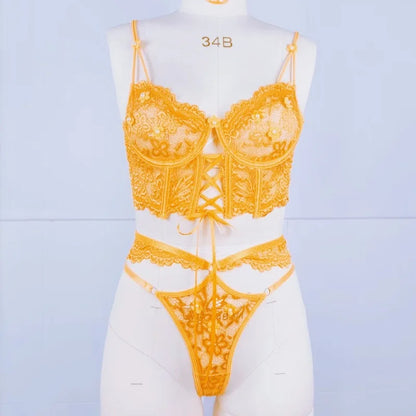 Toucheart Sexy Lingerie Strap Underwire Lace Bra For Women Sexy