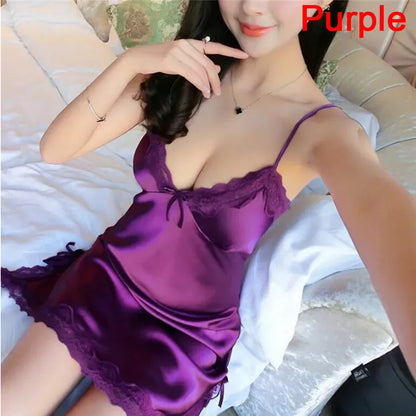 Lingerie Silk Robe Dress Nightdress