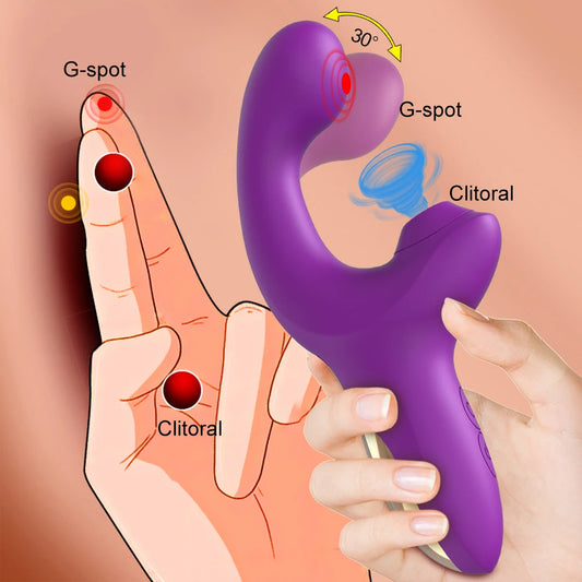 Powerful 20 Speeds Dildo Vibrator Female Clit Sucker Vacuum Clitoris Stimulator