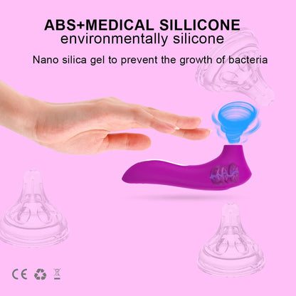 Powerful Clit Sucking Vibrator for Women Nipple Clitoris Sucker Stimulator