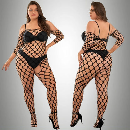 pornographic Plus Size Sexy Lingerie One-Piece Bodysuit