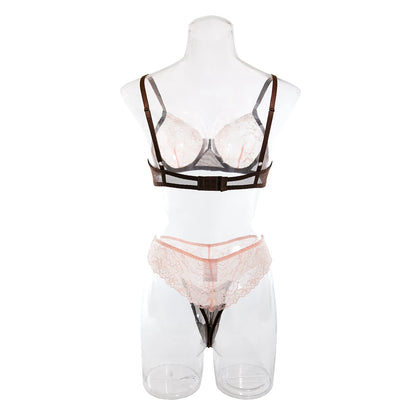 HIMEALAVO Sexy Lingerie Seamless Bra Sheer Lace