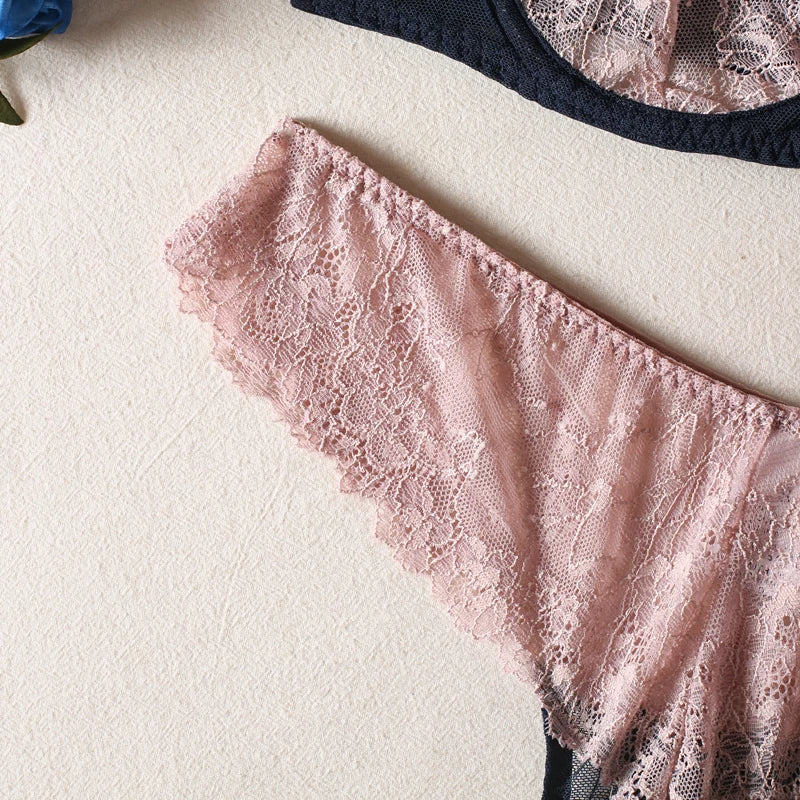 HIMEALAVO Sexy Lingerie Seamless Bra Sheer Lace