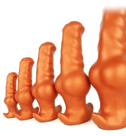 Silicone Dog Dildo Soft Big ButtPlug Stimulation Animal Dildo