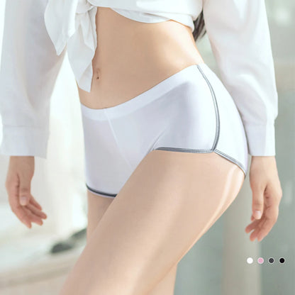 Sexy Lingerie Woman Body Oil Shiny Glossy Safety Short Pants