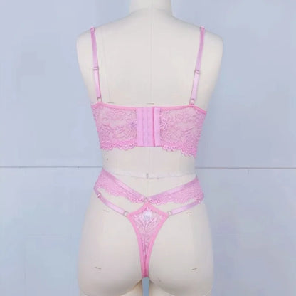 Toucheart Sexy Lingerie Strap Underwire Lace Bra For Women Sexy