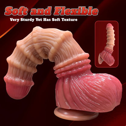 Ribbed Giant Animal Monster Dildo