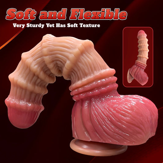 Ribbed Giant Animal Monster Dildo