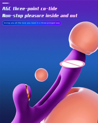 3 In 1 Tapping Patting Sucking Vibrator 21Modes Clitoris Clit Sucker