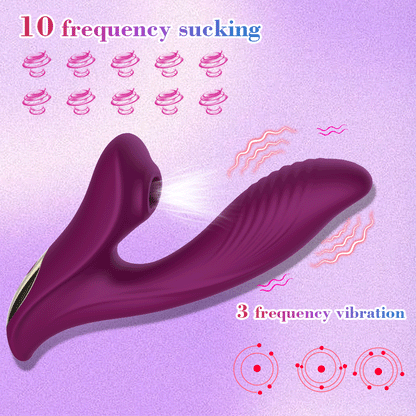 Vagina Sucking Vibrator 10 Speed Vibrating Oral Sex Suction Clitoris
