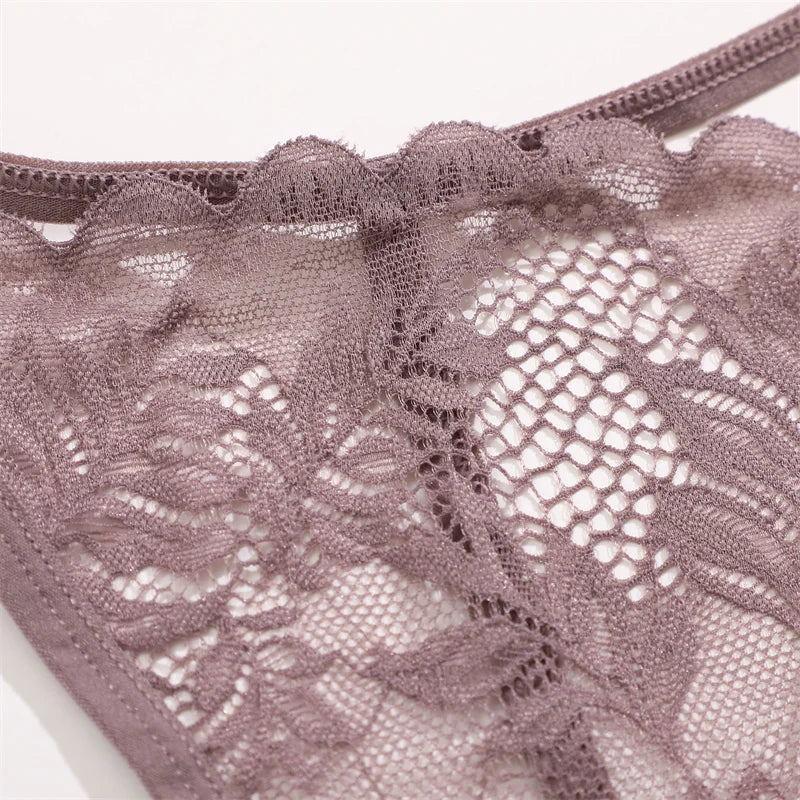 3Pcs/Set Women Sexy Thongs G-String Transparent Panties