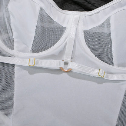 Lace Transparent Bodysuit Lingerie
