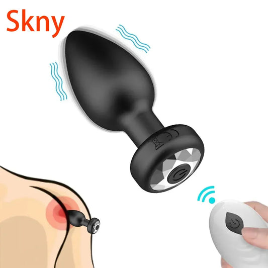 Anal Plug Vibrator 10 Speeds W/remote