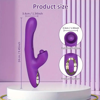 3 In 1 Tapping Patting Sucking Vibrator 21Modes Clitoris Clit Sucker