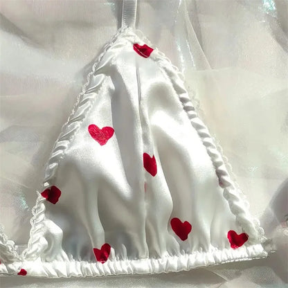 Soft  Satin Lingerie Set Sexy Women Underwear