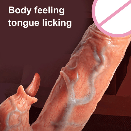 Thrusting Rotation Remote Control Dildo Vibrator Realistic Penis