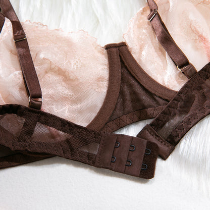 HIMEALAVO Sexy Lingerie Seamless Bra Sheer Lace