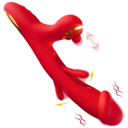 3 In 1 Tapping Patting Sucking Vibrator 21Modes Clitoris Clit Sucker