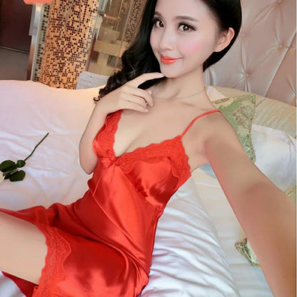 Ladies Silk Sling Nightdress Women's