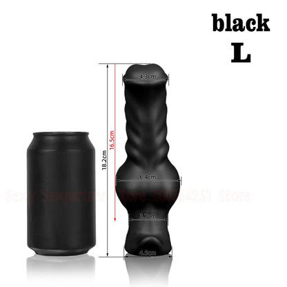 Silicone Dog Dildo Soft Big ButtPlug Stimulation Animal Dildo