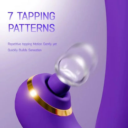 3 In 1 Tapping Patting Sucking Vibrator 21Modes Clitoris Clit Sucker