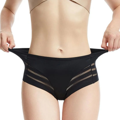 High Rise Briefs Women Tummy Control Seamless Panties High Elastic Panties
