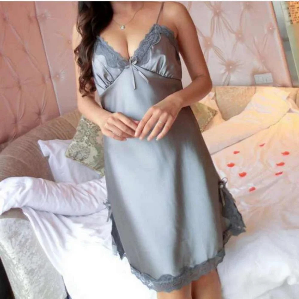 Ladies Silk Sling Nightdress Women's
