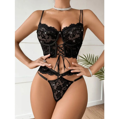 Toucheart Sexy Lingerie Strap Underwire Lace Bra For Women Sexy