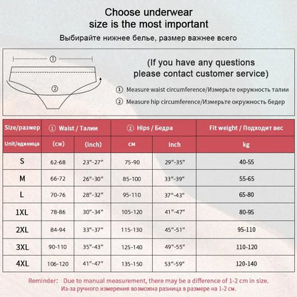 S-4XL Plus Size 3Pcs Lace Panties for Women Underwear