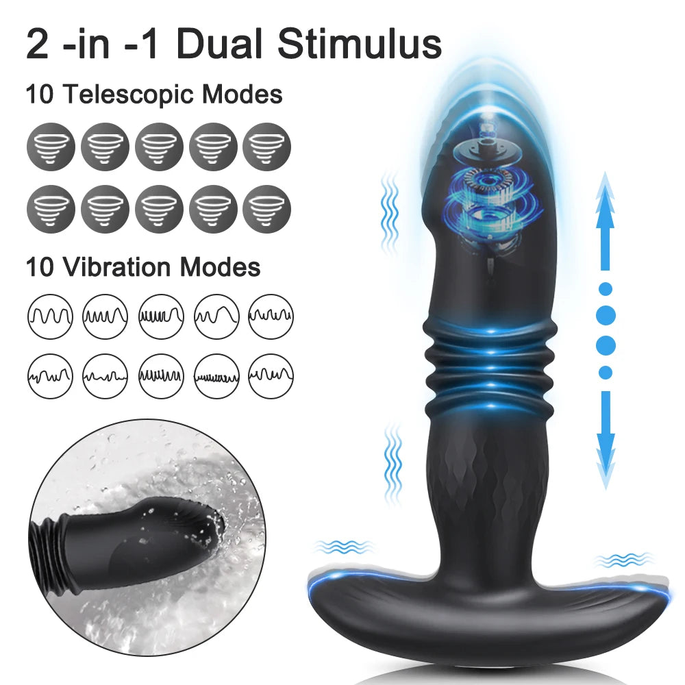 Thrusting Prostate Massager Bluetooth APP Vibrator